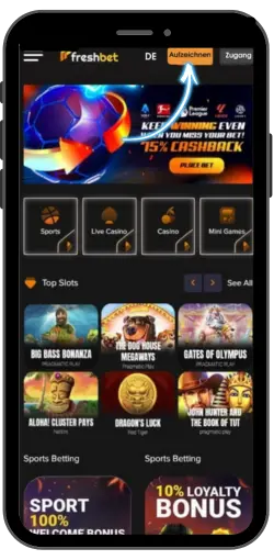 Freshbet Casino Startseite
