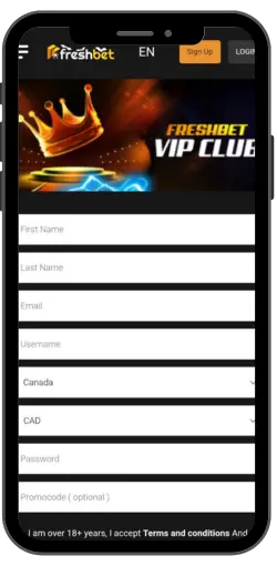 Entering personal data