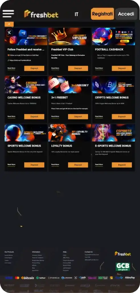 freshbet casino bonus